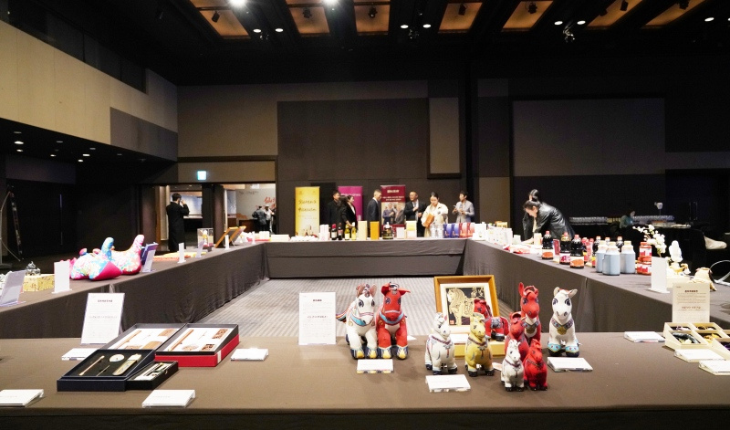 推介会现场搭建的专门展示区。